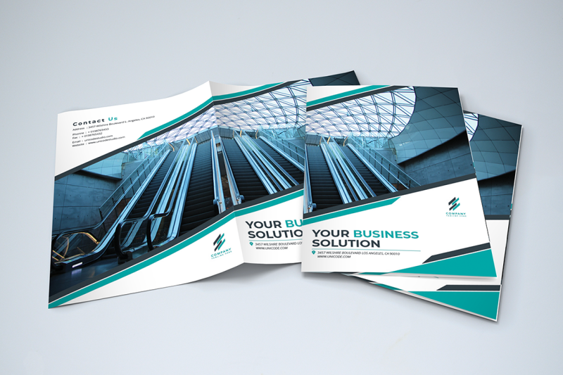 bifold-business-brochure-template