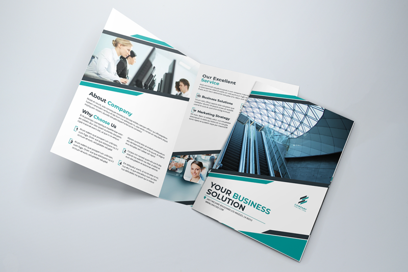 bifold-business-brochure-template