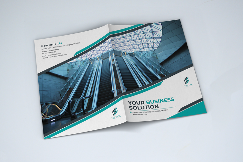 bifold-business-brochure-template