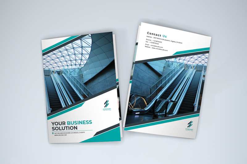 bifold-business-brochure-template