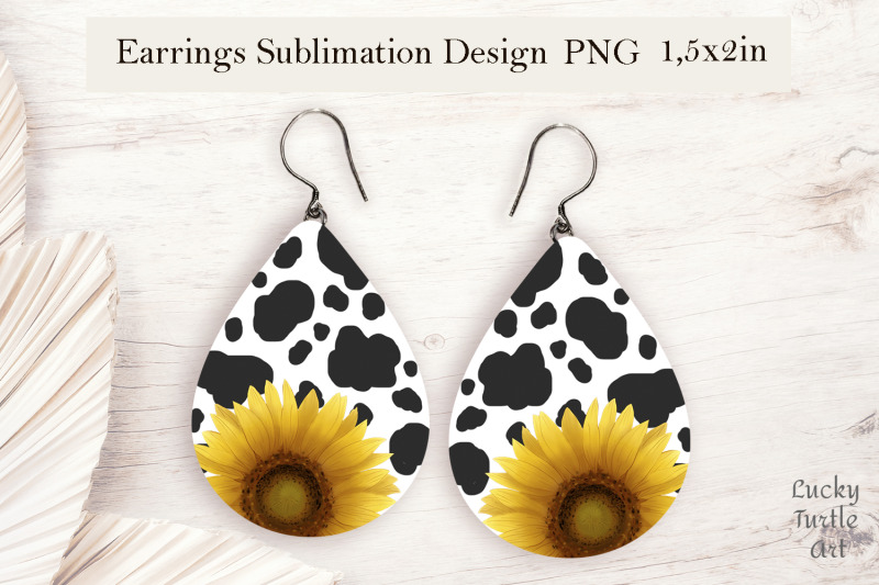 sunflower-teardrop-sublimation-earrings-design