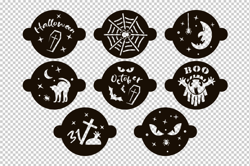 Halloween Cake Stencils Cut File SVG By Svetlana TheHungryJPEG
