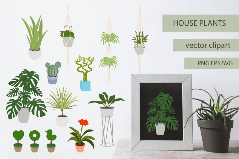 house-plants-vector-clipart-pack