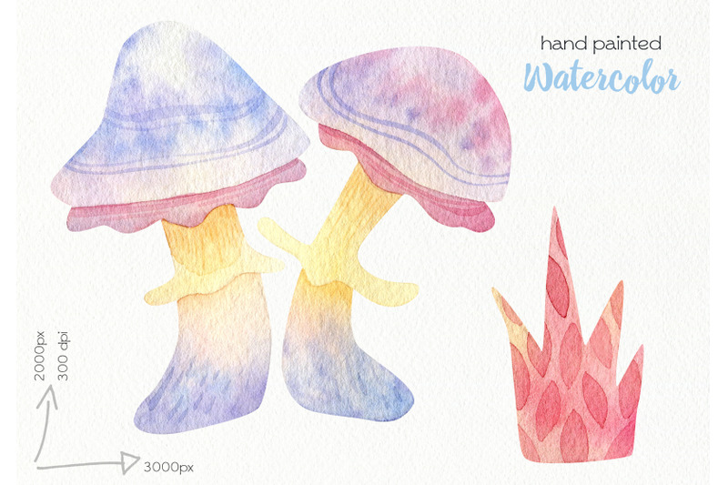 watercolor-mushrooms-clipart-png-files