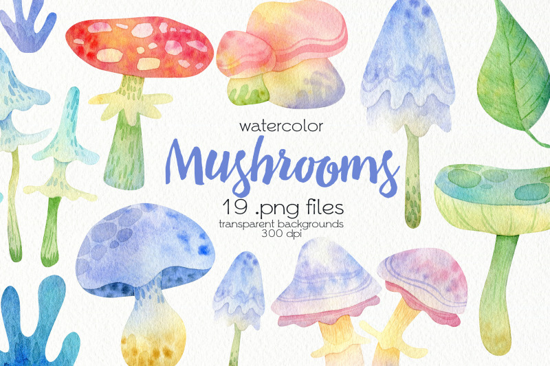 watercolor-mushrooms-clipart-png-files