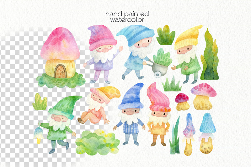 watercolor-garden-gnomes-clipart-png-files