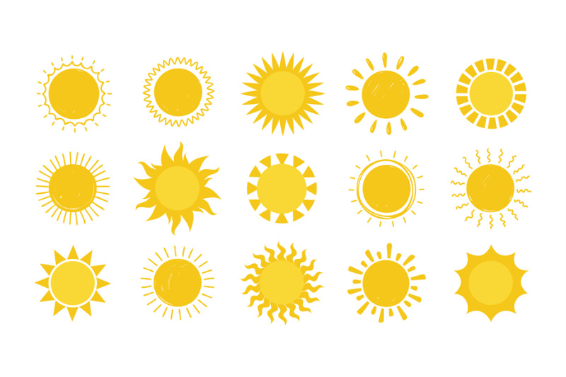 doodle-sun-hand-drawn-simple-graphic-circle-solar-elements-collection