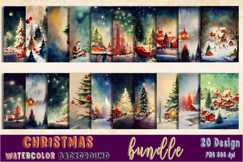 christmas-watercolor-background-bundle