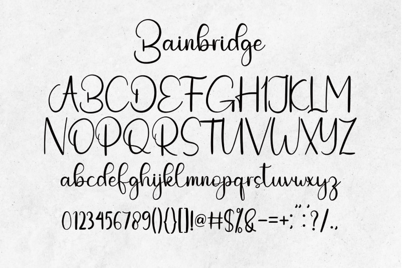 bainbridge-font