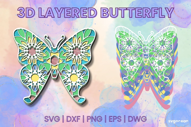 3d-layered-butterfly