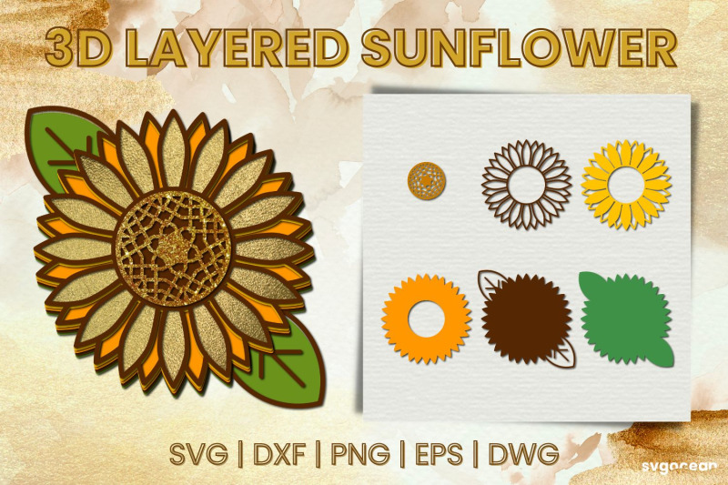 3d-sunflowers-svg