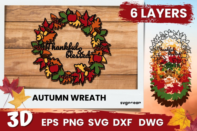 3d-thankful-blessed-wreath-svg