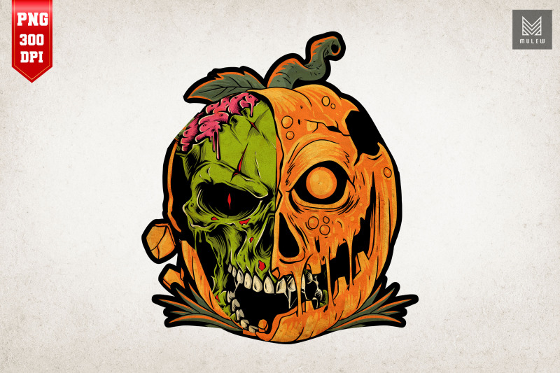 pumpkin-skull-zombie-halloween