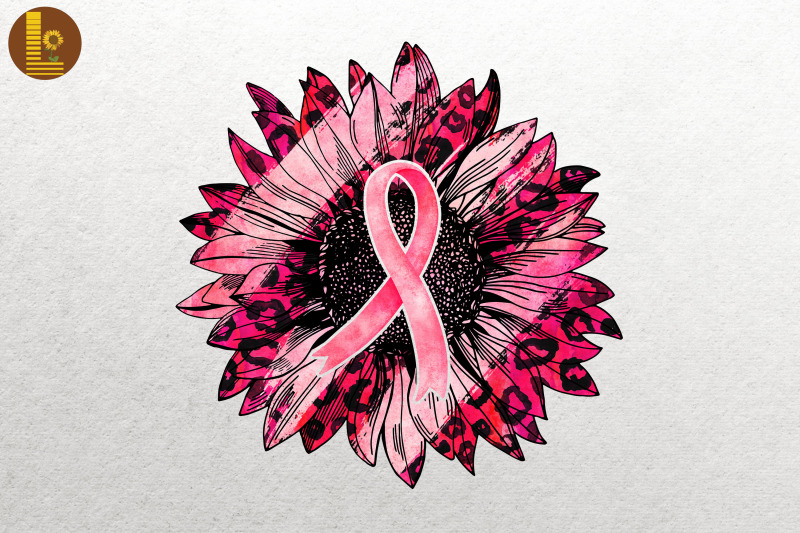 sunflower-pink-ribbon-breast-cancer