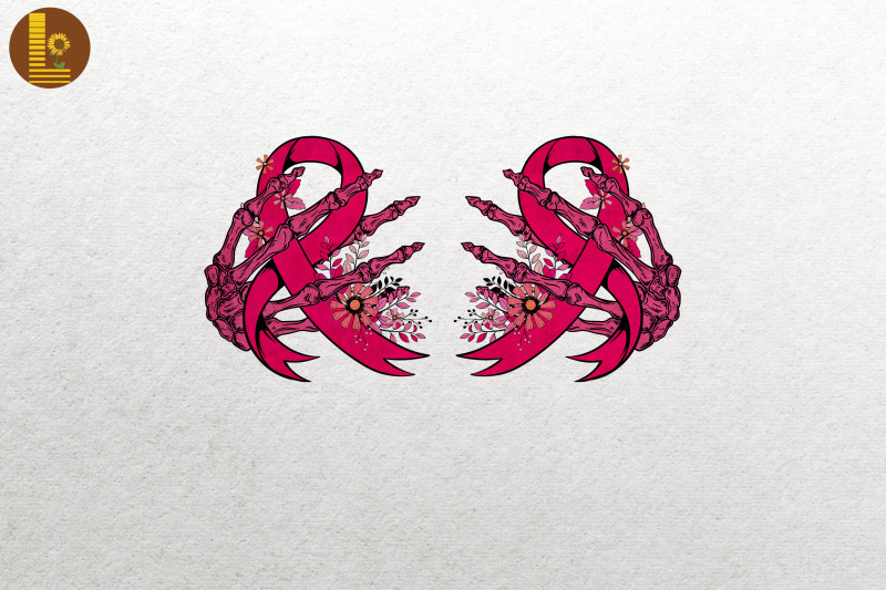 skeleton-hand-on-breast-cancer-awareness