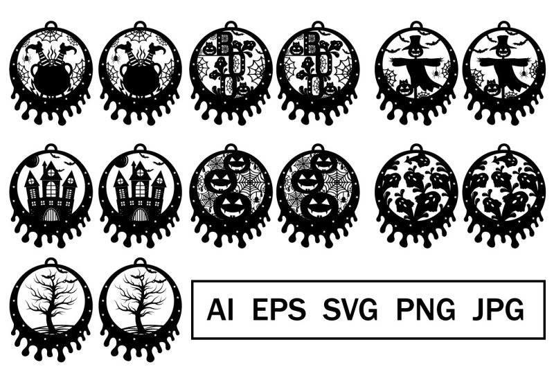 earrings-and-pendants-for-halloween-bundle-svg-template