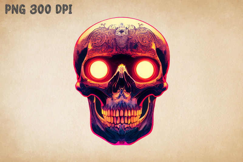 scary-emissive-skull