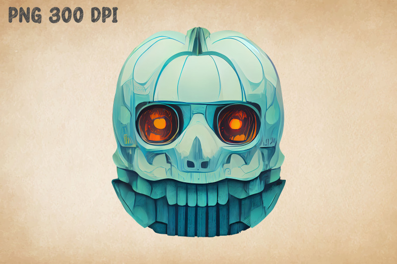 ice-skull-pumpkin