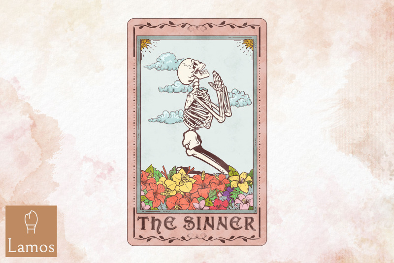 the-sinner-skeleton-tarot-card