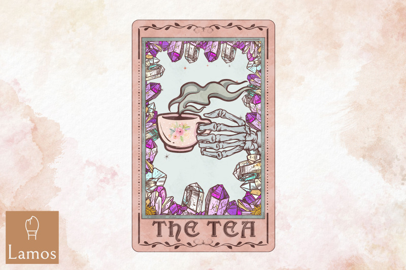 the-tea-skeleton-tarot-card