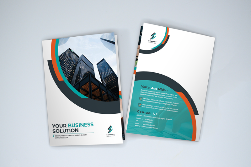 bifold-business-brochure-template