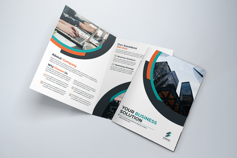 bifold-business-brochure-template