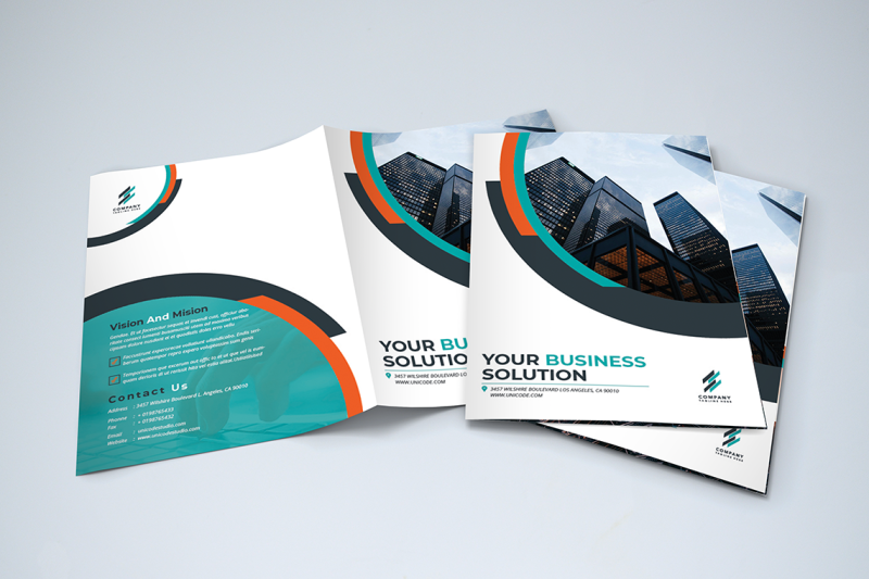 bifold-business-brochure-template