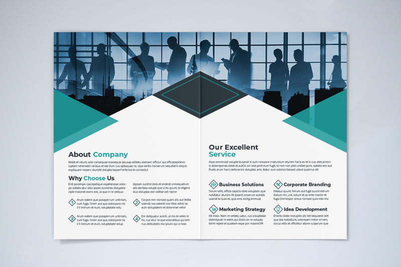 bifold-business-brochure-template