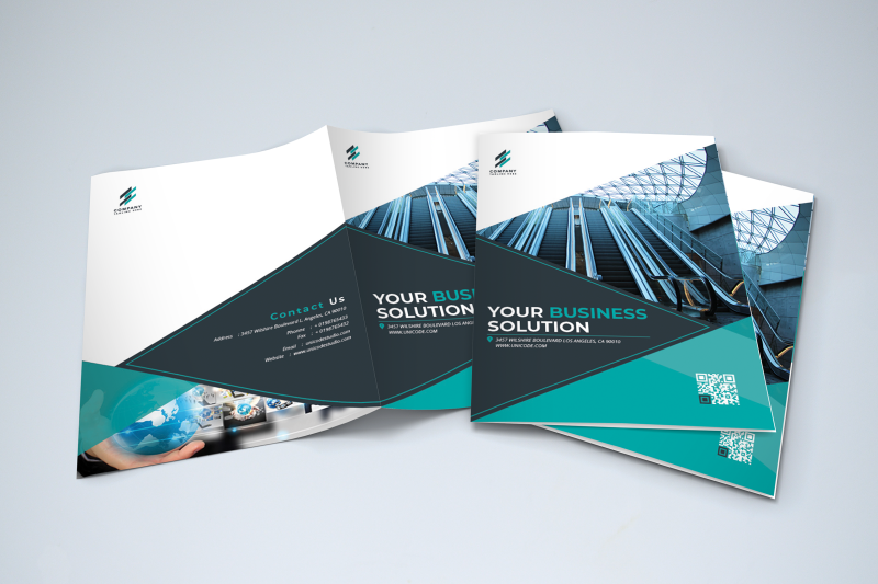 bifold-business-brochure-template