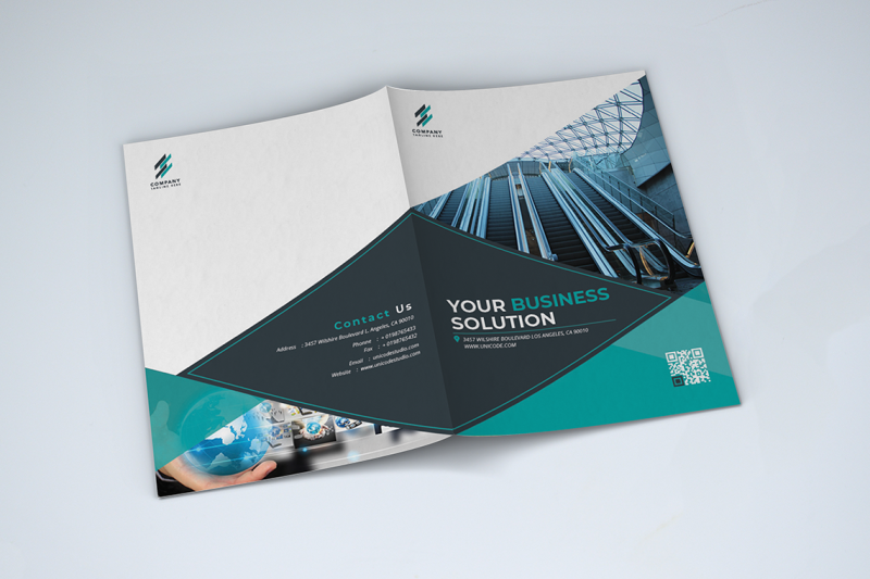 bifold-business-brochure-template