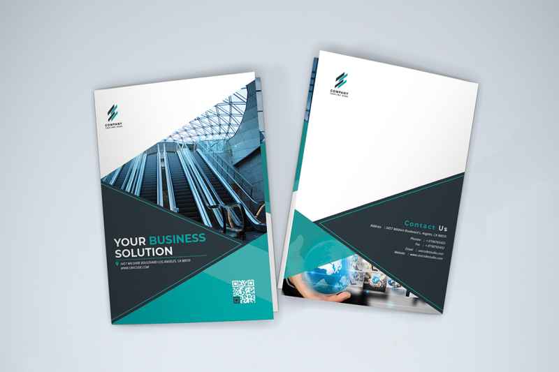 bifold-business-brochure-template