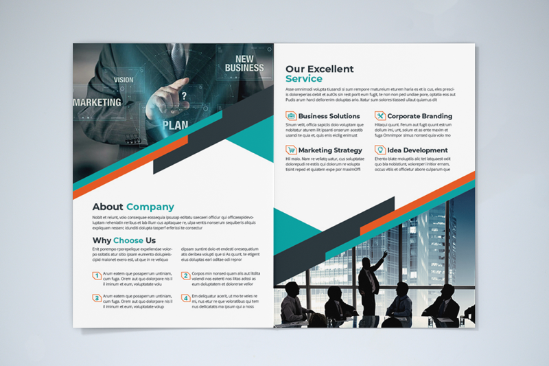 bifold-business-brochure-template