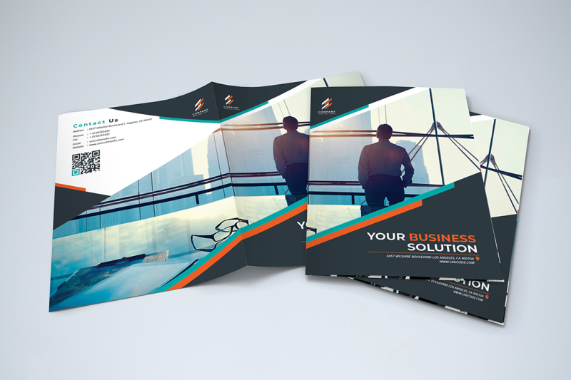 bifold-business-brochure-template