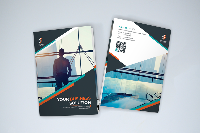 bifold-business-brochure-template