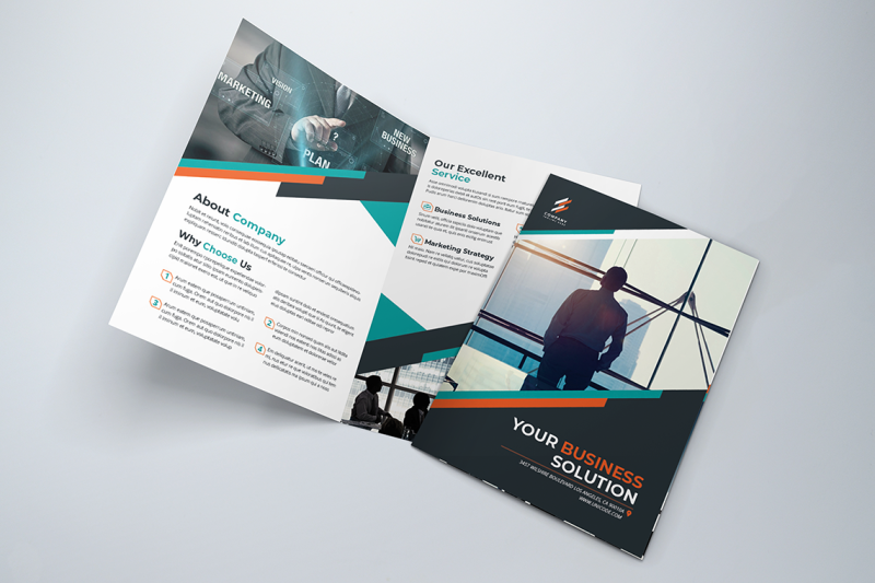 bifold-business-brochure-template