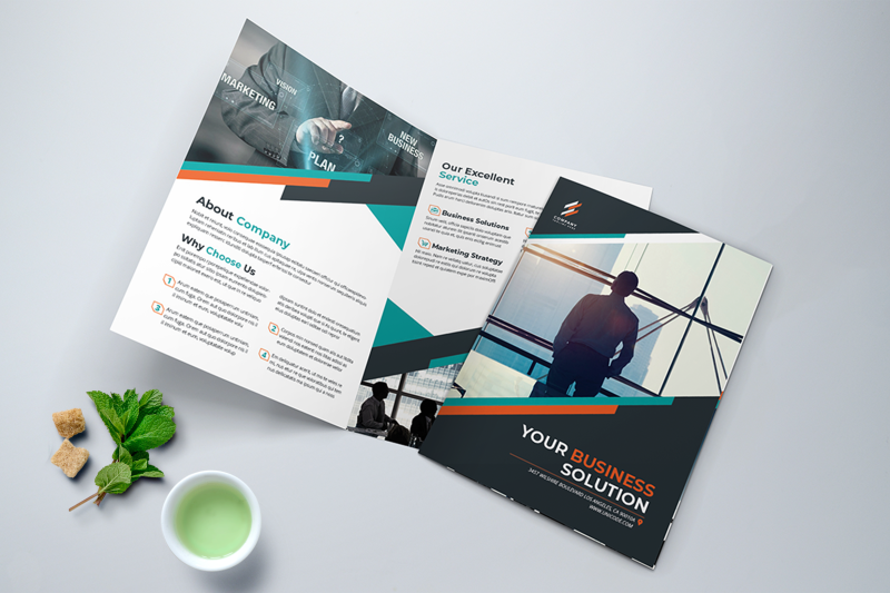 bifold-business-brochure-template