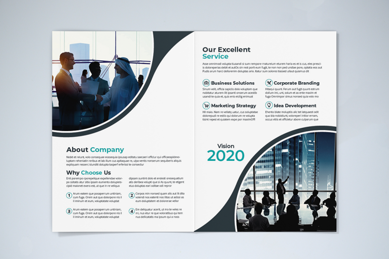 bifold-business-brochure-template