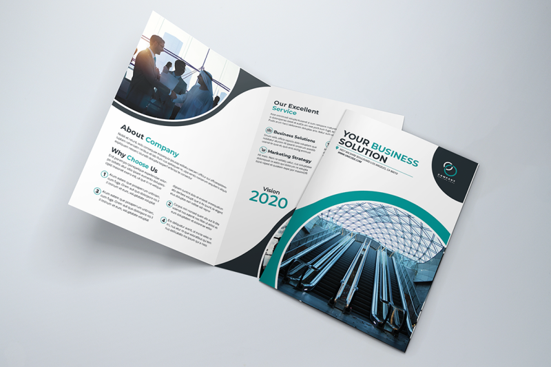 bifold-business-brochure-template