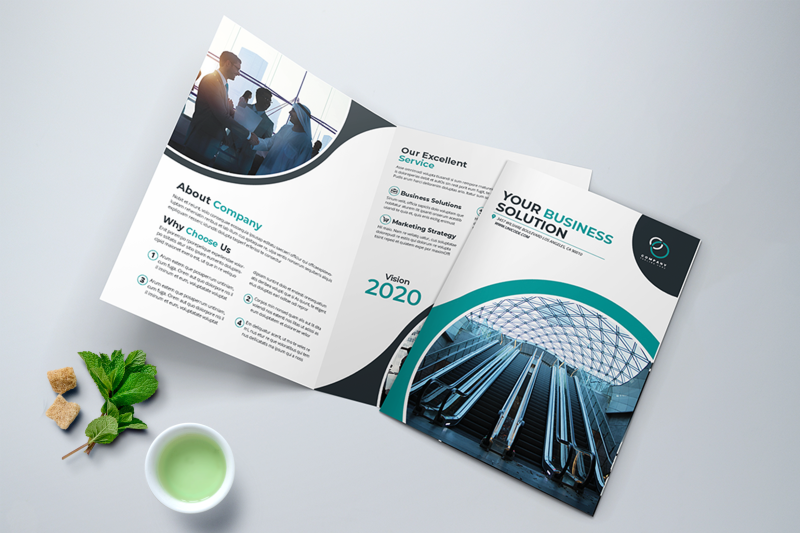 bifold-business-brochure-template