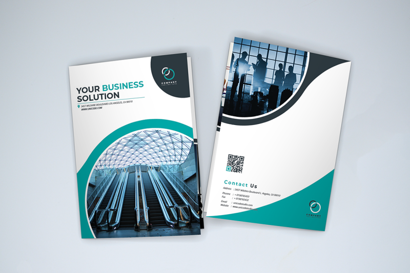 bifold-business-brochure-template