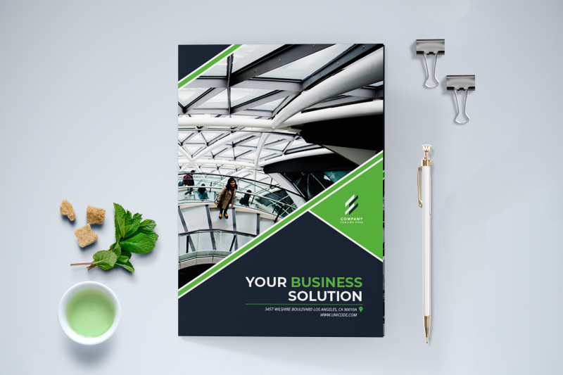 bifold-business-brochure-template