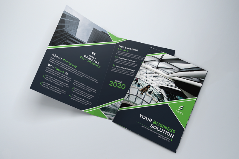 bifold-business-brochure-template