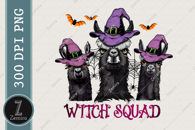 witch-squad-llama-halloween