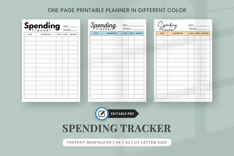 editable-spending-tracker