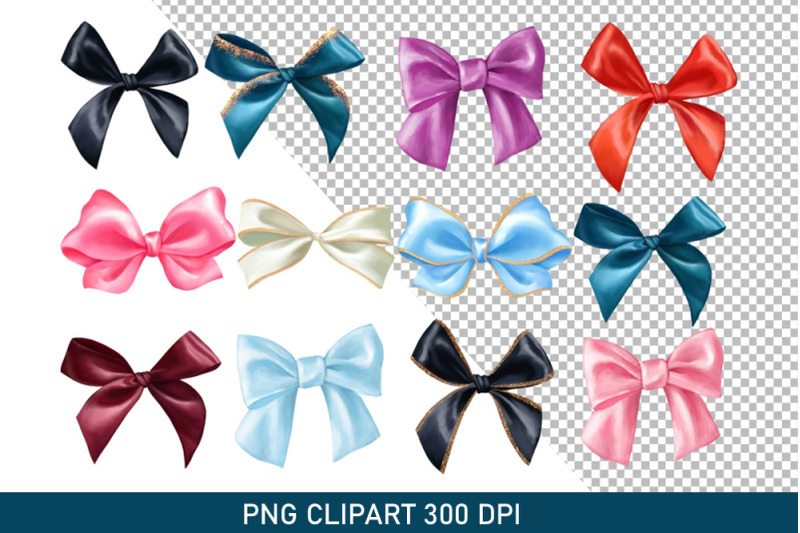bows-clipart-set-of-12