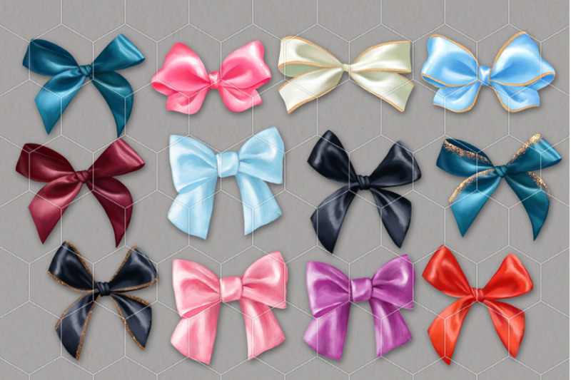 bows-clipart-set-of-12