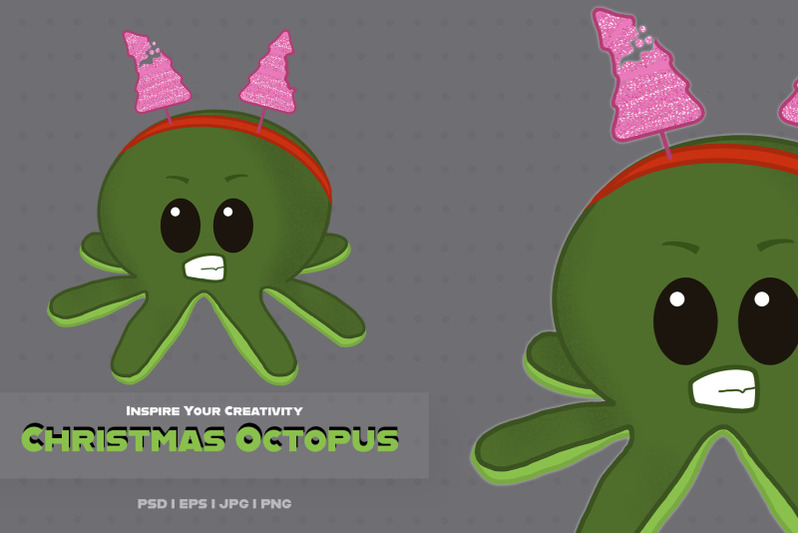 christmas-octopus-hairband-christmas-tree
