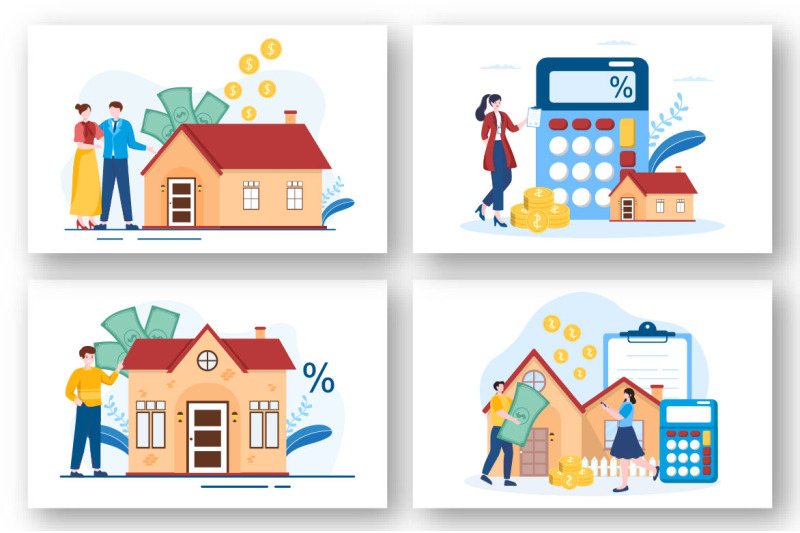 12-mortgage-flat-illustration