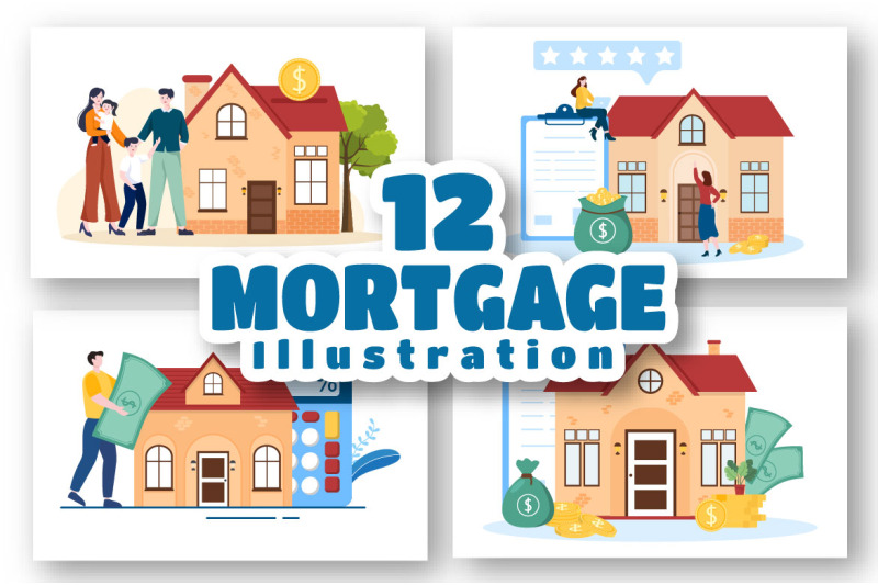 12-mortgage-flat-illustration