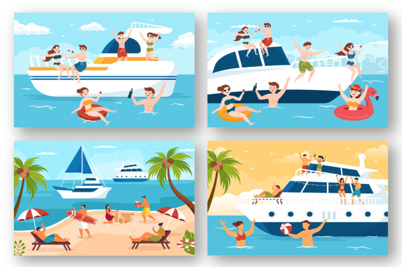 13-yachts-at-ocean-illustration